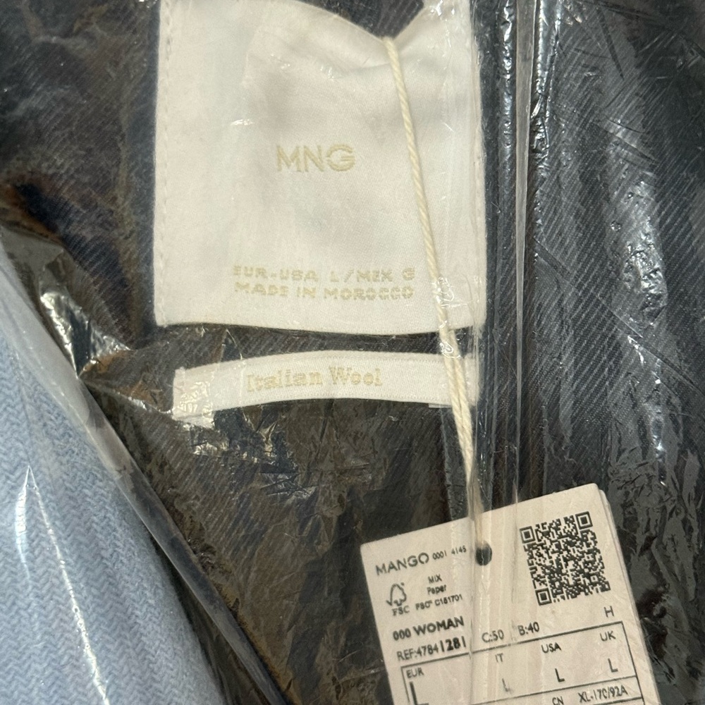 Mango Blue Coat with Black Accents - Picture 3 of 5